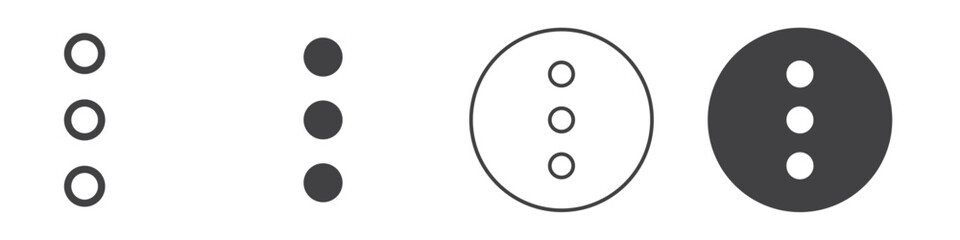 Menu icon Simple outline vector logo