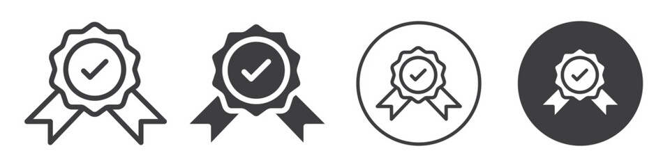 Quality Assurance icon Simple outline vector logo