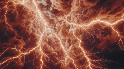 Fototapeta premium Vibrant Abstract Energy Patterns with Lightning Arcs and Glowing Subatomic Designs