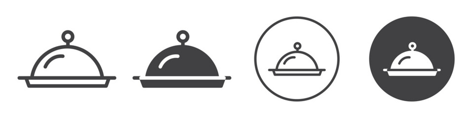 Tray icon Simple outline vector logo