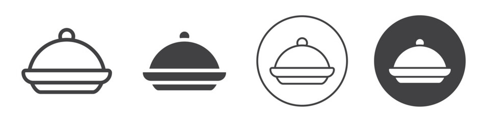 Tray icon Simple outline vector logo