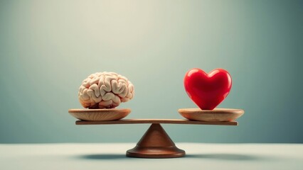 Balancing Logic and Emotions: A Brain and Heart on Scales