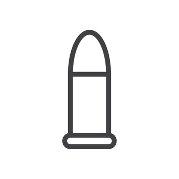 recommend clip art: Bullet icon Simple outline vector logo