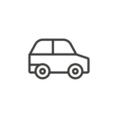Car icon Simple outline vector logo
