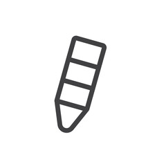 Crayon icon Simple outline vector logo
