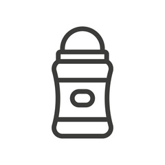 Deodorant icon Simple outline vector logo