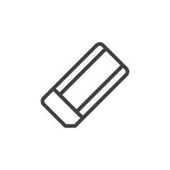 Eraser icon Simple outline vector logo