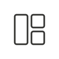 Grid icon Simple outline vector logo