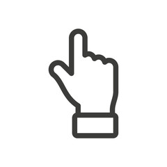 Hand icon Simple outline vector logo