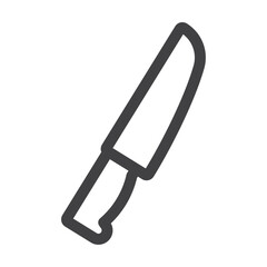 Knife icon Simple outline vector logo