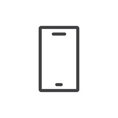 Phone icon Simple outline vector logo