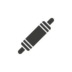 Rolling pin icon Simple outline vector logo