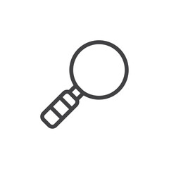 Search icon Simple outline vector logo