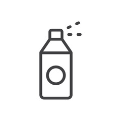 Spray paint icon Simple outline vector logo
