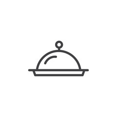 Tray icon Simple outline vector logo