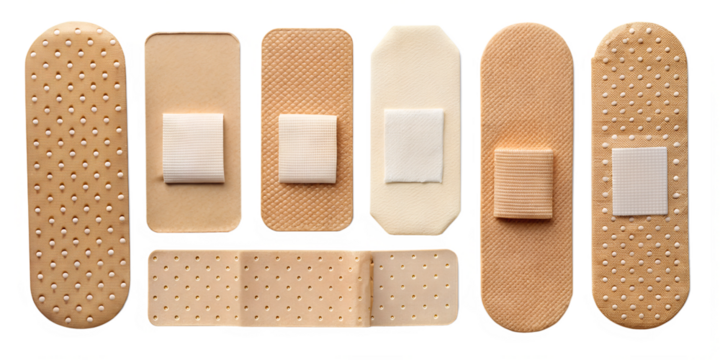 bandage on white background