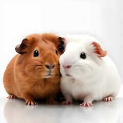 Two adorable guinea pigs