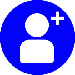 Fototapeta premium Blue color user icon design People icon design