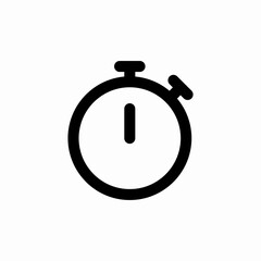 stopwatch timer icon sign vector