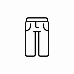 trousers pants icon sign vector