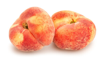 flat peach path isolated on white