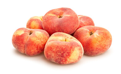 flat peach path isolated on white