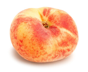flat peach path isolated on white