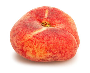 flat peach path isolated on white