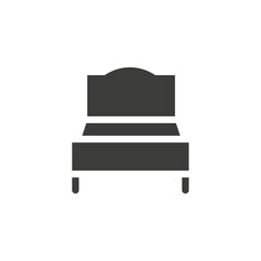 Bed icon simple vector symbol