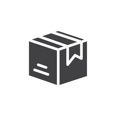 Cargo box icon simple vector symbol