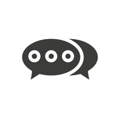 Chat icon simple vector symbol