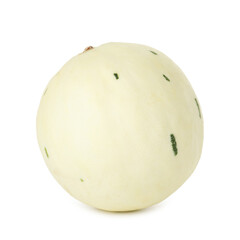 One fresh ripe melon isolated on white