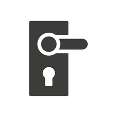 Door handle icon simple vector symbol