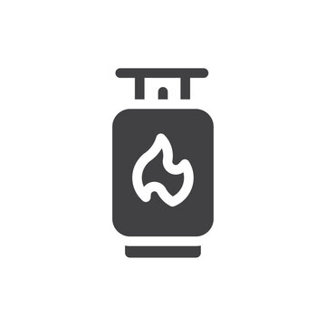 recommend clip art: Gas cylinder icon simple vector symbol