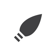 Light bulb icon simple vector symbol