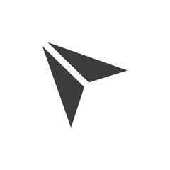 Navigation icon simple vector symbol