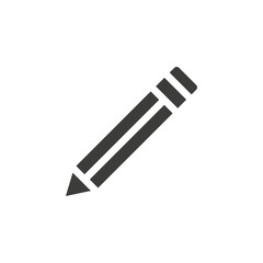 Pencil icon simple vector symbol