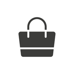 Shopping bag icon simple vector symbol
