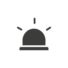 Siren icon simple vector symbol