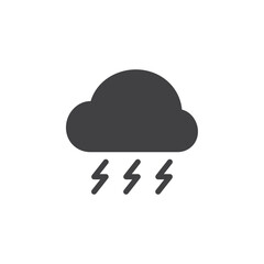 Storm icon simple vector symbol