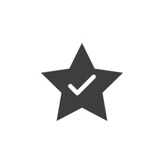 Verified Review icon simple vector symbol