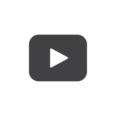 Video icon simple vector symbol