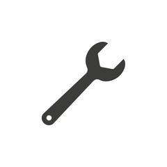 Wrench icon simple vector symbol