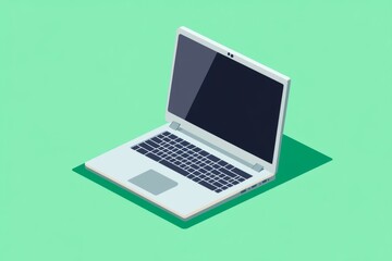 Simple illustration of a laptop