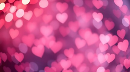 Dynamic Valentine's Day Bokeh Background with Glitter and Stars