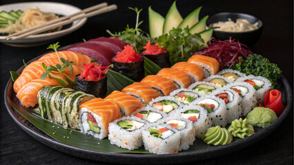 Luxurious Sushi Platter A Feast for the Eyes and Palate