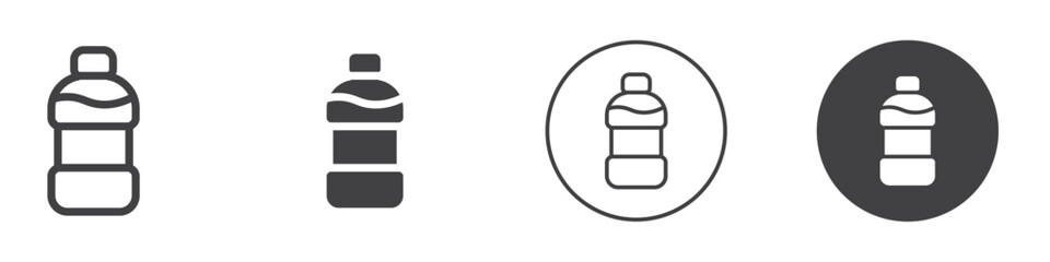 bottle icon Simple outline vector logo
