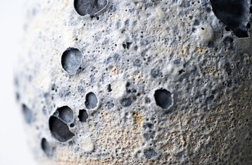 Close up of Textured Light and Dark Gray Texture that Looks Like Moon Surface