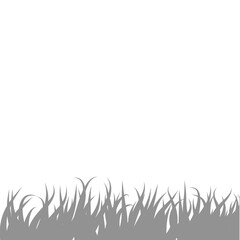 Gray Grass Shadow. Vector Illustration