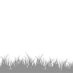 Gray Grass Shadow. Vector Illustration